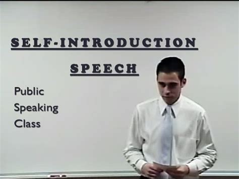 Introduction Speech For Public Speaking Class
